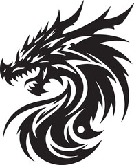 Dragon silhouette design