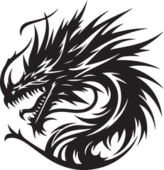 Dragon silhouette design