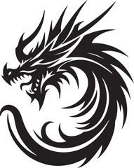 Dragon silhouette design