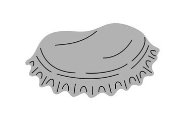 metal caps from glass bottles. These caps, showing signs of wear and tear, are perfect for projects related to recycling,