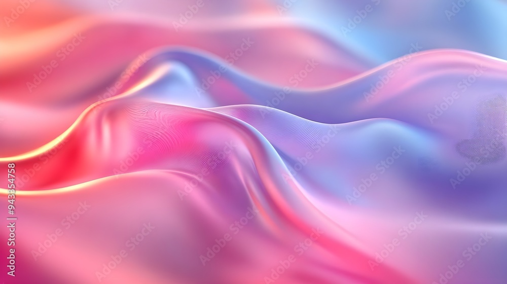 Sticker abstract pink and blue swirling background