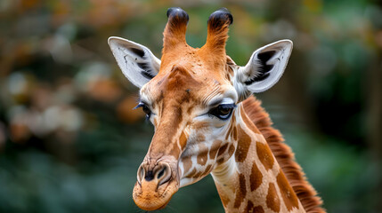 Obraz premium Close Giraffes Head And Neck