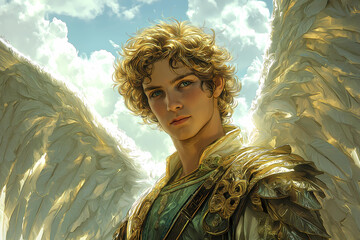 Gabriel archangel, biblical character, angel, new testament, abrahamic religion
