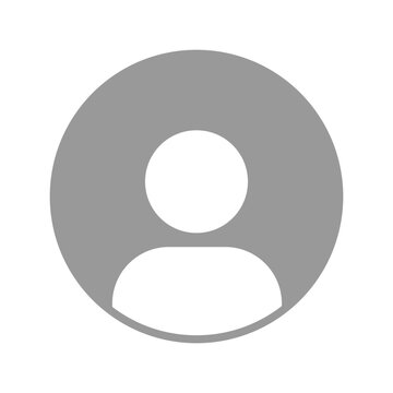 Avatar or person sign. Profile picture, portrait icon. User profile symbol