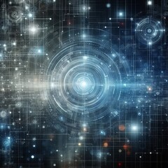 Obraz premium Digital backdround ideal for technological operations, neural networks, AI, data transmission and encryption, digital archives, audio and visual representations, scientific research 
