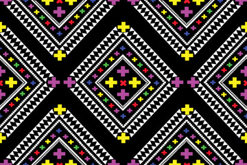 Boho geometric seamless pattern Navajo tribal vector. Native American ornament. Ethnic South Western decor style. ornament. Good for blanket, rug. Cloths,carpet , curtain,background and wallpaper.