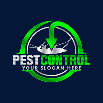 pest control vector logo house insect poison pest control with pesticides prevention, extermination and disinfection