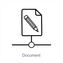  Document and education icon concept