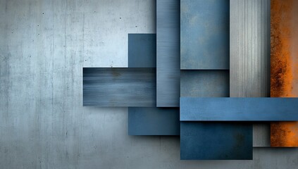 Vertical Metal Bars with Various Textures and Sizes Creating an Elegant Background for Product Packaging Design