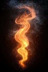 Abstract fire stream