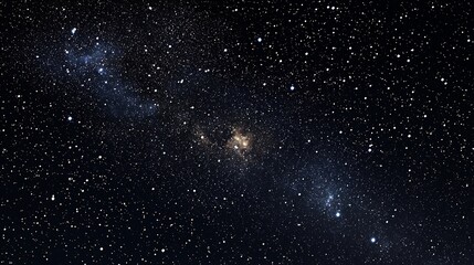 Fototapeta premium A Stunning View of the Night Sky Filled with Stars and Nebulae