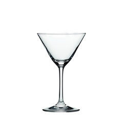 Elegant martini glass with a smooth, clean design, perfect for serving cocktails and showcasing drinks at any event.