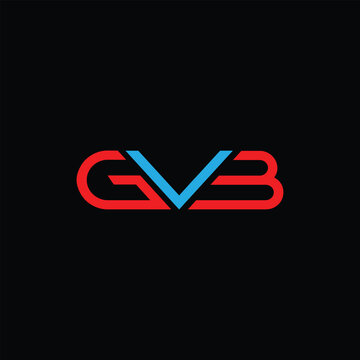 GVB initial with leaf logo vector design company