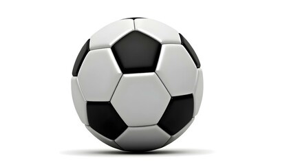Fototapeta premium Soccer ball, Football, isolated on white background, clipping path, full depth of field, football on insolate, soccer ball on white background, sports concept, sports background 