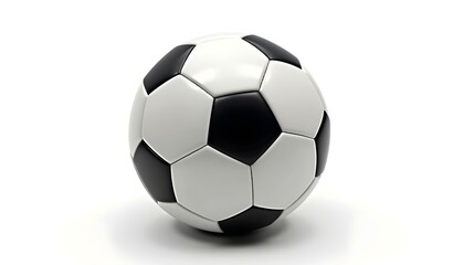 Fototapeta premium Soccer ball, Football, isolated on white background, clipping path, full depth of field, football on insolate, soccer ball on white background, sports concept, sports background 