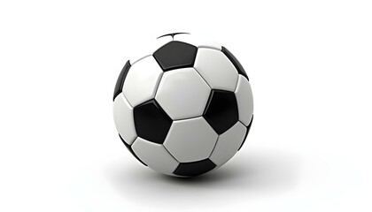 Fototapeta premium Soccer ball, Football, isolated on white background, clipping path, full depth of field, football on insolate, soccer ball on white background, sports concept, sports background 