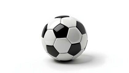 Fototapeta premium Soccer ball, Football, isolated on white background, clipping path, full depth of field, football on insolate, soccer ball on white background, sports concept, sports background 