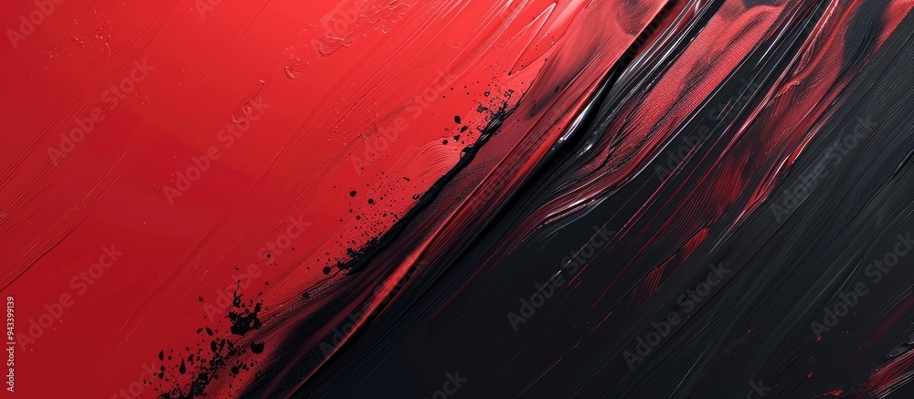 Poster abstract background with a red and black color gradient featuring a grainy texture effect suitable f