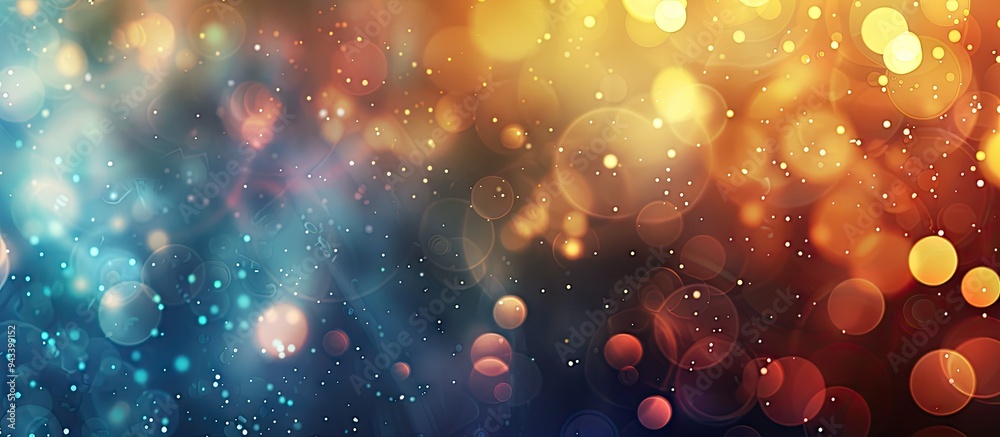 Aufkleber Create an abstract background using a blurred bokeh with copy space image