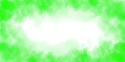 Fantastic green smoke. Magic smoke. Smog cloud on podium or stage. Fog vapor over ground or water surface, magic haze. PNG.