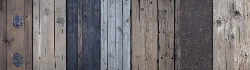 Rustic Wooden Plank Textures, seamless aged wood patterns with weathered grain and subtle cracks in earthy browns ideal for rustic backdrops and minimalist designs