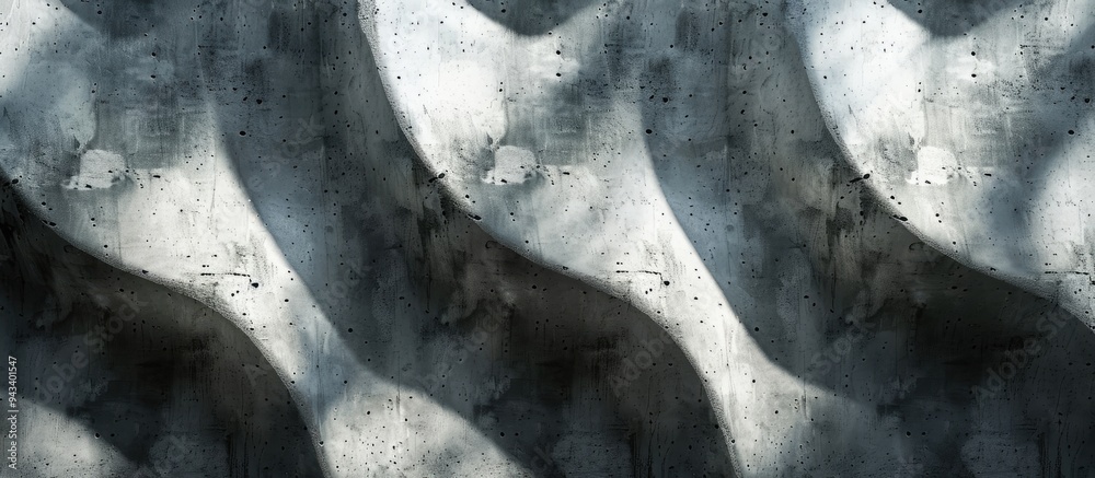 Poster various shadows create depth on an abstract cement texture with a copy space image