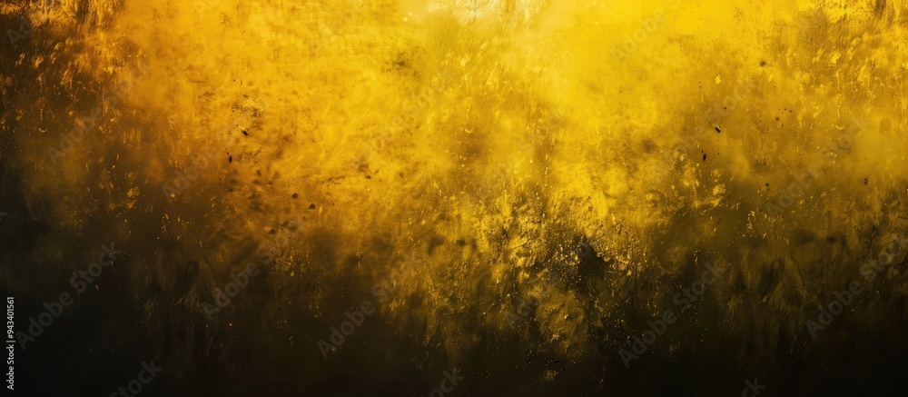 Aufkleber abstract background with a grainy dark yellow color gradient featuring a noise texture effect ideal 