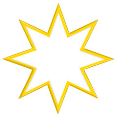 Naklejka premium star icon isolation, star shape on transparent background 
