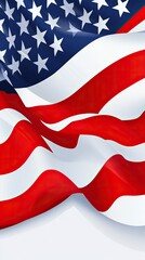 Memorial day background. National holiday of the USA. United states flag vertical poster. Vector illustration.,generative ai