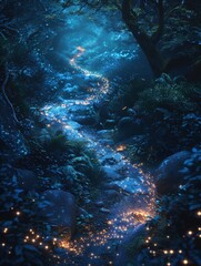 Fototapeta premium Magical forest path