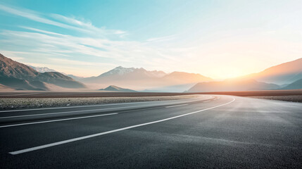 Asphalt road 4k view