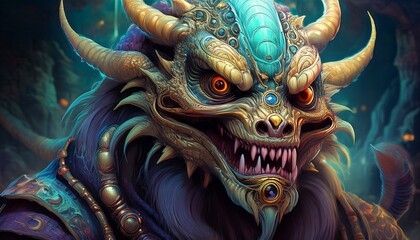 Fototapeta premium chinese dragon head