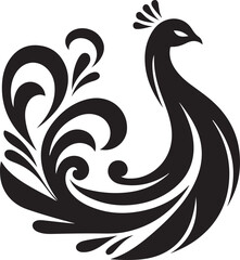 Peacock feather illustration