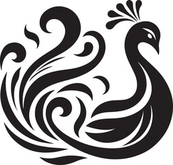 Peacock feather illustration