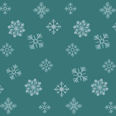 seamless pattern with snowflakes