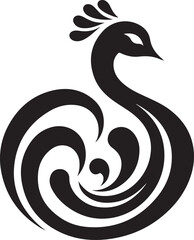 Peacock feather illustration