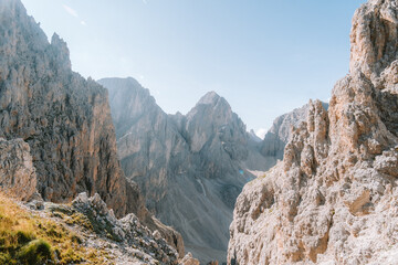 Mountainrange in Italy molignon pass