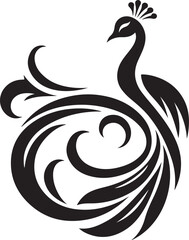 Peacock feather illustration