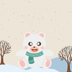 Bear with a Christmas 