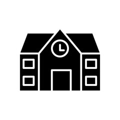 School building vector illustration,flat design