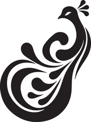 Peacock feather illustration