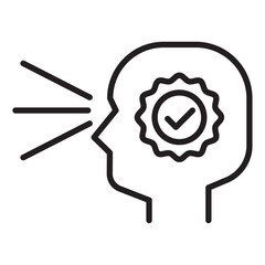 perceived quality icon vector