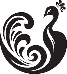 Peacock feather illustration