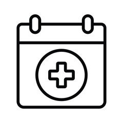 An amazing icon of medical appointment in modern style