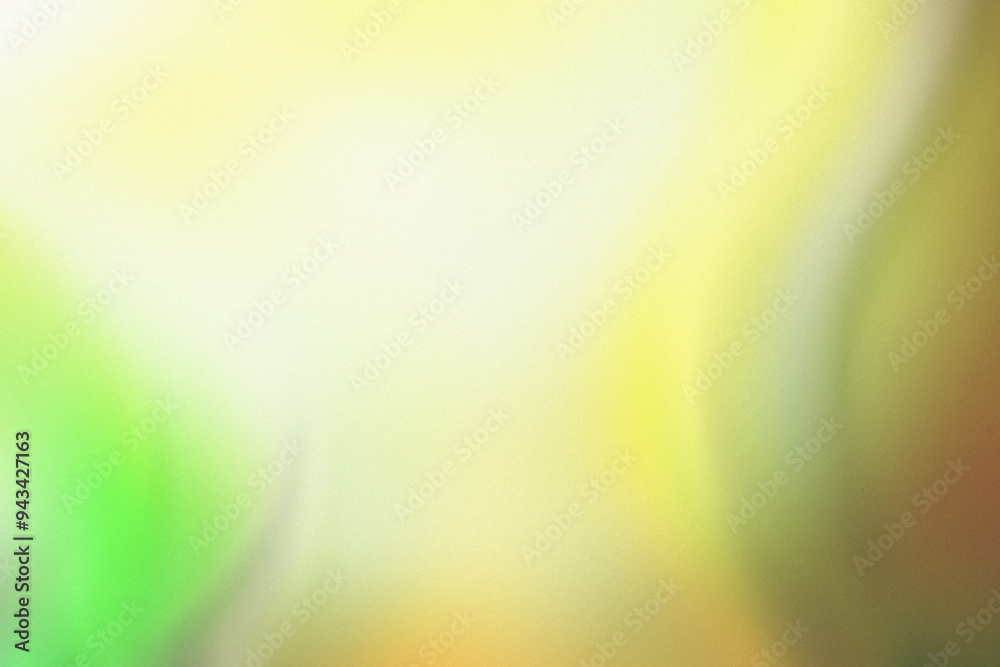 Poster pastel yellow light glowing abstract blurred grainy gradient background dusty texture. digital grain