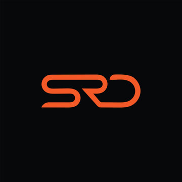 SRD letter initial logo design vector illustration