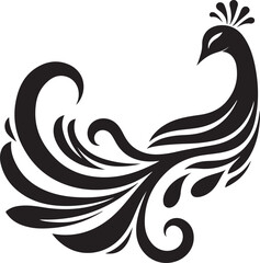 Peacock feather illustration