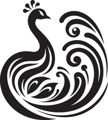 Peacock feather illustration