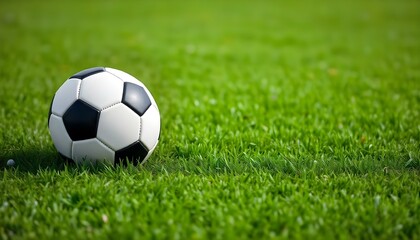 Fototapeta premium A football on grass