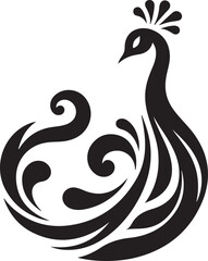 Peacock feather illustration